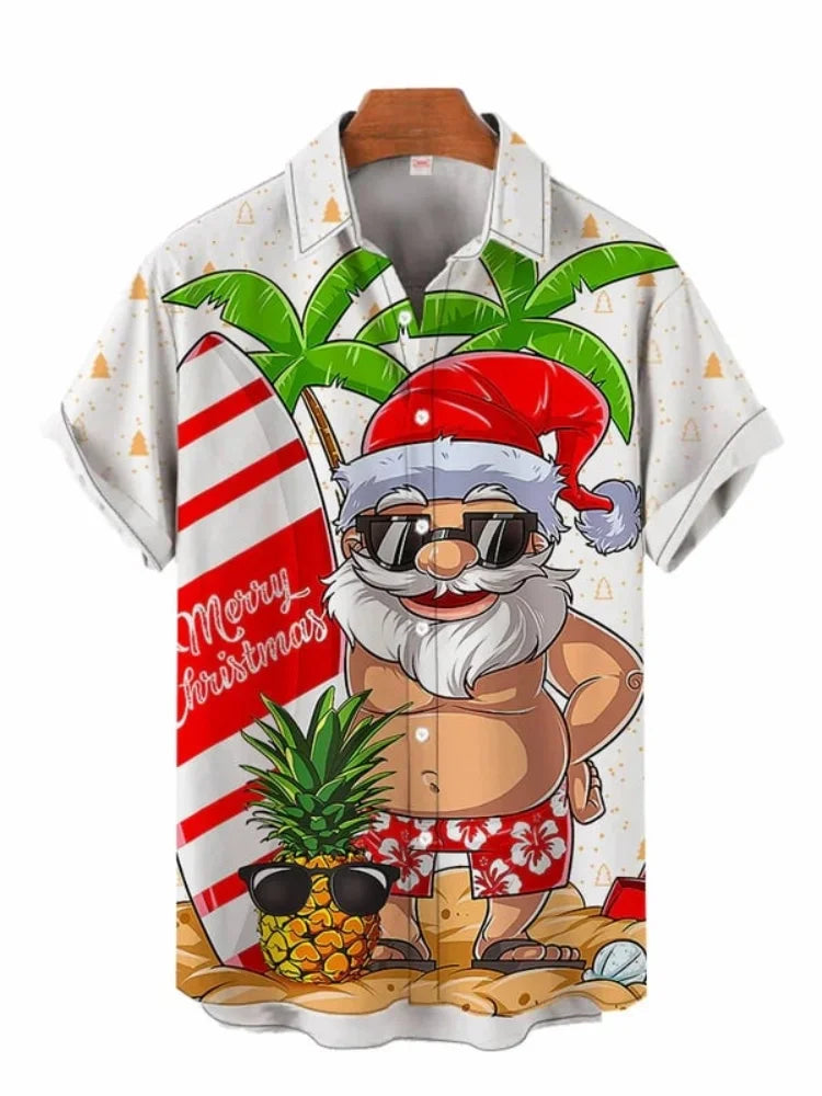 New Hawaiian Shirt For Men Skull 3d Printed Beach Shirt Short Sleeve Button Casual Men's Skull Shirts Oversized Camisa S-5XL