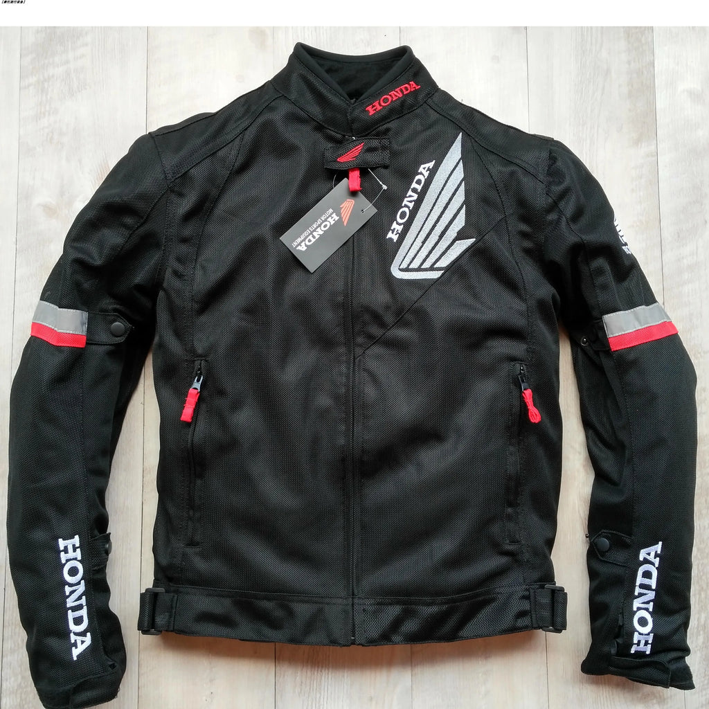 Honda Motorcycle Jacket with CE Body Armor F1 Racing Motorbike Jacket Men Women Riding Wear-resistant Moto Clothing Four Seasons