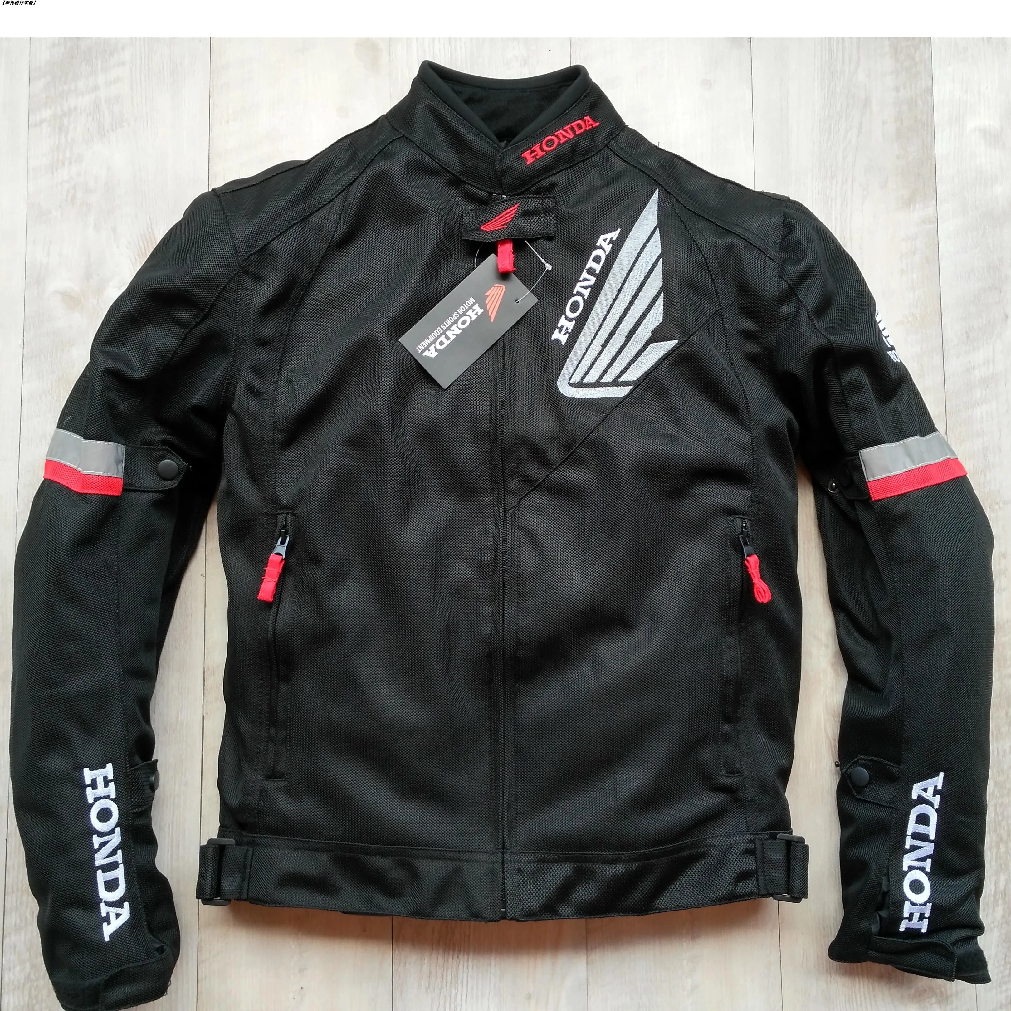 Honda Motorcycle Jacket with CE Body Armor F1 Racing Motorbike Jacket Men Women Riding Wear-resistant Moto Clothing Four Seasons