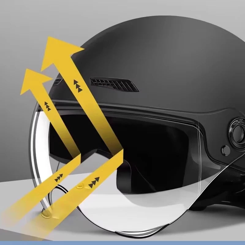 Motorcycle Helmet for Men Women Classic Retro Scooter Vintage Half Helmet Ultralight Cycling MTB Bike Bicycle Motorcycle Helmets
