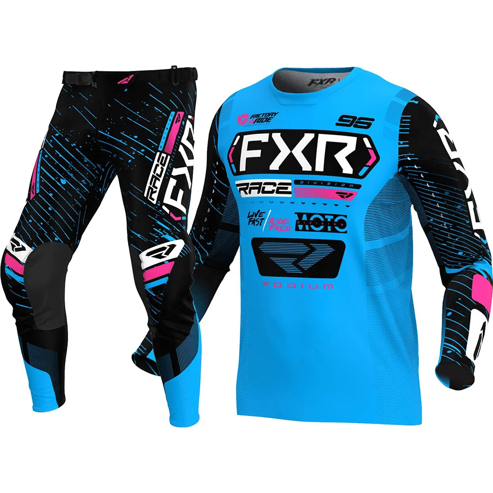 Motorcycle NEW Motorcycle Clothing Set Off Road MX Jersey Pants Set Dirt Bike Combo Gear Set Racing Motocross Set