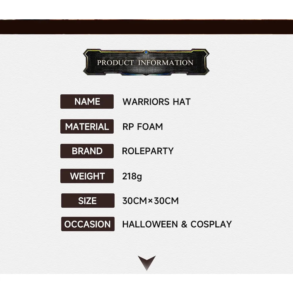Renaissance Retro Style Viking Helmet Halloween Party LARP Theater Performance Cosplay Prop Medieval