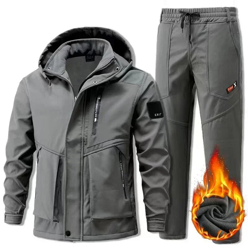 Motorcycle Set Men Jacket Windproof Waterproof Motorbike Riding Clothing Protective Gear Chaqueta Moto Male Motorcycle Clothing