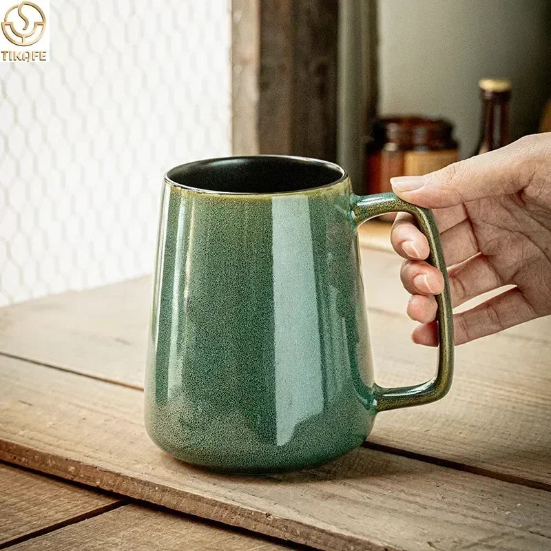24OZ/700ml Extra - Large Ceramic Coffee Mugs with Handle: Ideal Jumbo Tea & Water Cup for Office & Home, Perfect Gift Choice