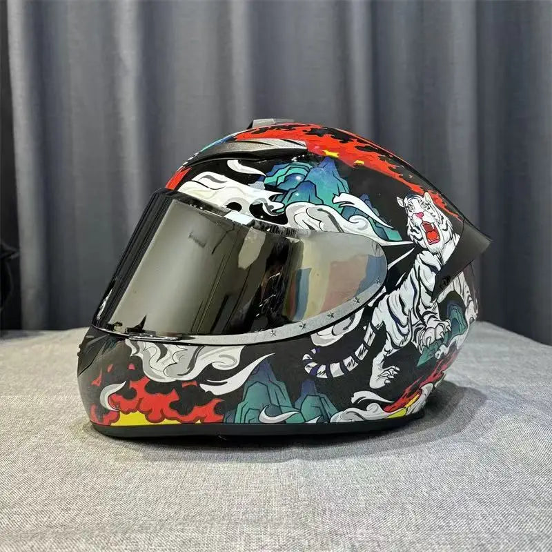Adult Helmets For Motorcycle Full Face Helmet HD Visors Capacete De Moto Capacetes DOT Approved