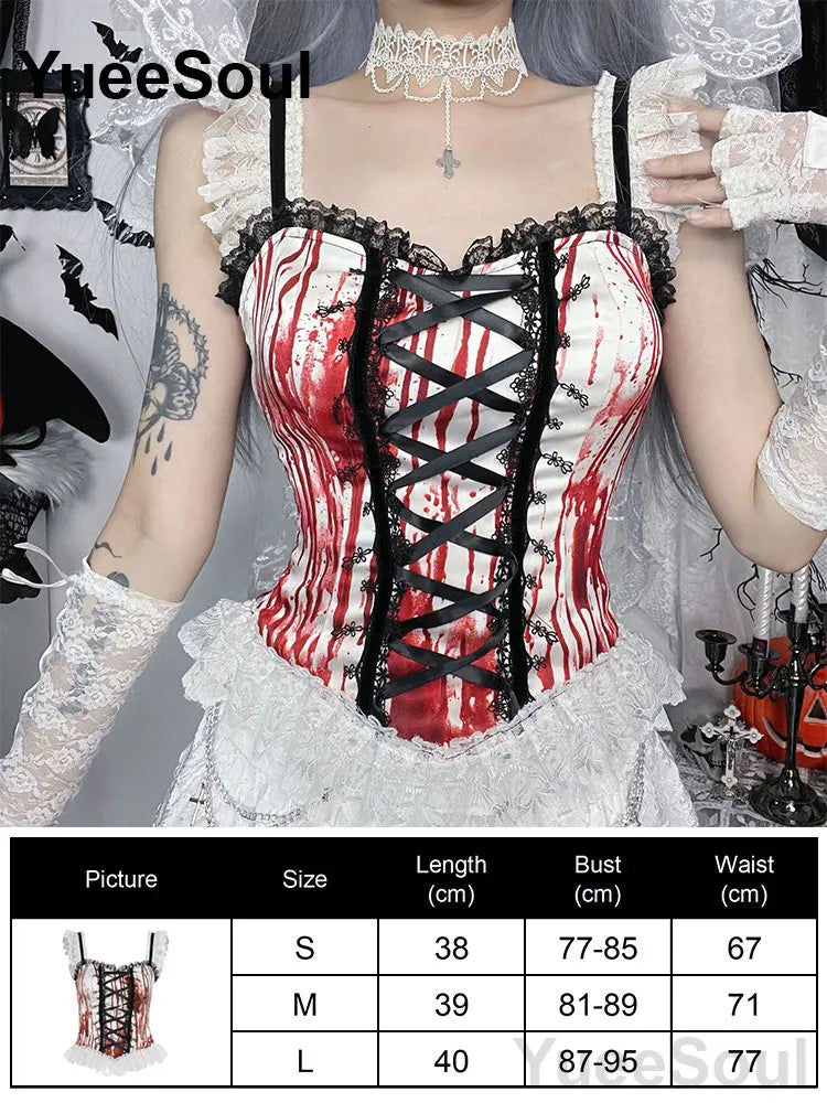 Gothic Crop Tops Black Lace Mesh Tanks Tops 2026 New Y2K Goth Punk Grunge Fairy Core Sexy Y2K Halloween 2000s Women Clothing