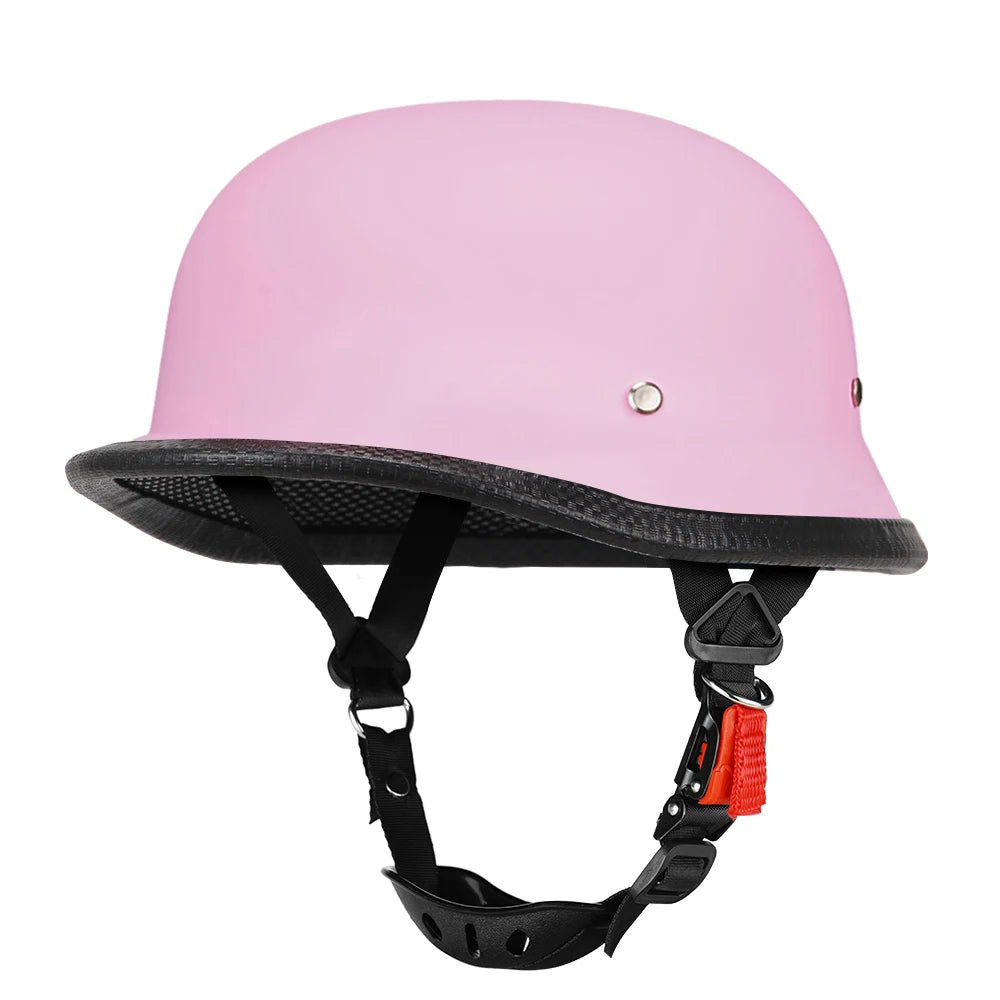 DOT Certification Motorcycle Half Helmet Vintage Fashion Motorbike Helmet Anti Fall And Sun Cap Moto Riding Safety Helmets S-2XL