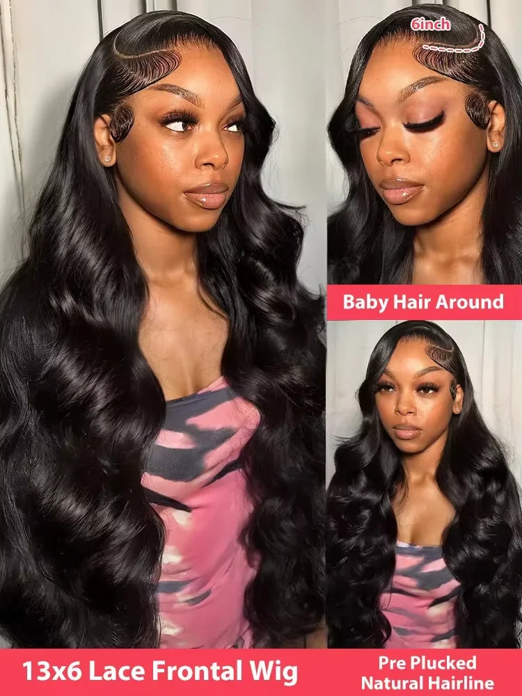 250% Density 28 30 Inch Body Wave 13x4 13x6 HD Lace Front Human Hair Wig For Women Brazilian Glueless Frontal Wig Pre Pluck