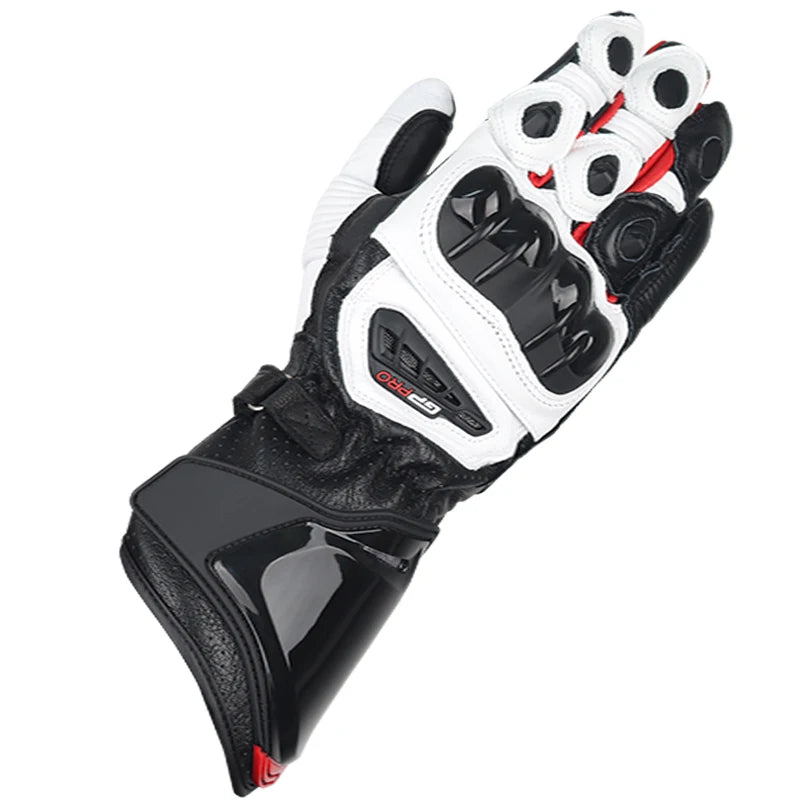 Two-X Gp Pro Motorcycle Leather Gloves Long Gloves Motorbike Moto Racing Leather Gloves All Sizes