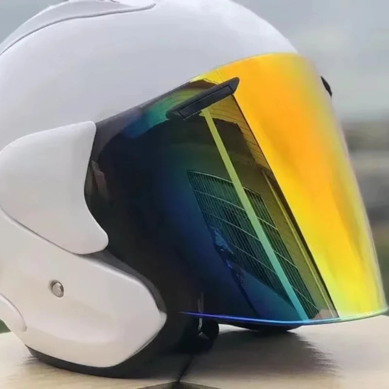 Ram3 Bright White Half Helmet Men and Women Motorcycle Off-Road Summer Helmet Downhill Racing Mountain Cross Casco Capacete