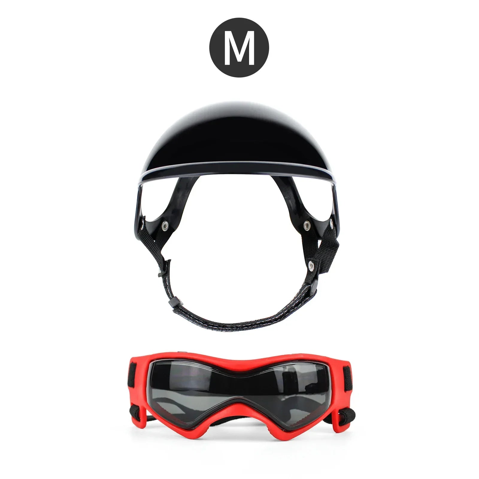 ATUBAN Dog Helmet and Goggles-UV Protection Doggy Sunglasses Dog Glasses Pet Hat Motorcycle Helmets Protection for Puppy Riding