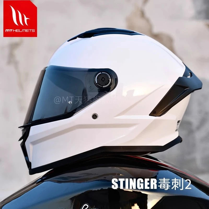 2025 MT Stinger 2 Motorcycle Helmet Full Face Dual Lens Helmet ECE DOT Certification Men Off-road Racing Casco Para Moto