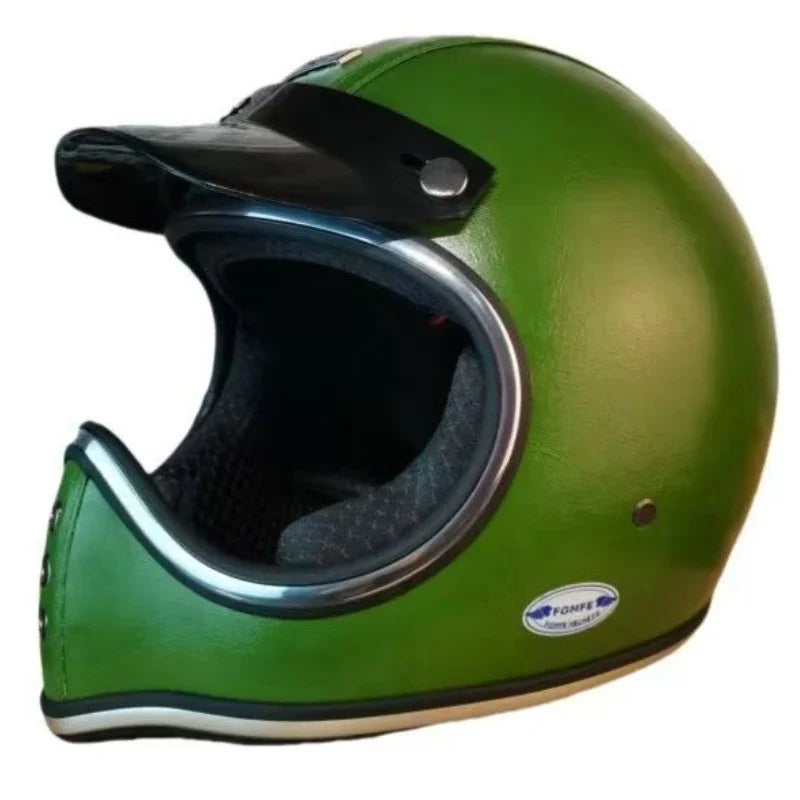 HOT Retro Full Face Motorcycle Helmet ABS Multi-color Options Available Full Face Helmet ABS Enhanced Comfort for Long Rides