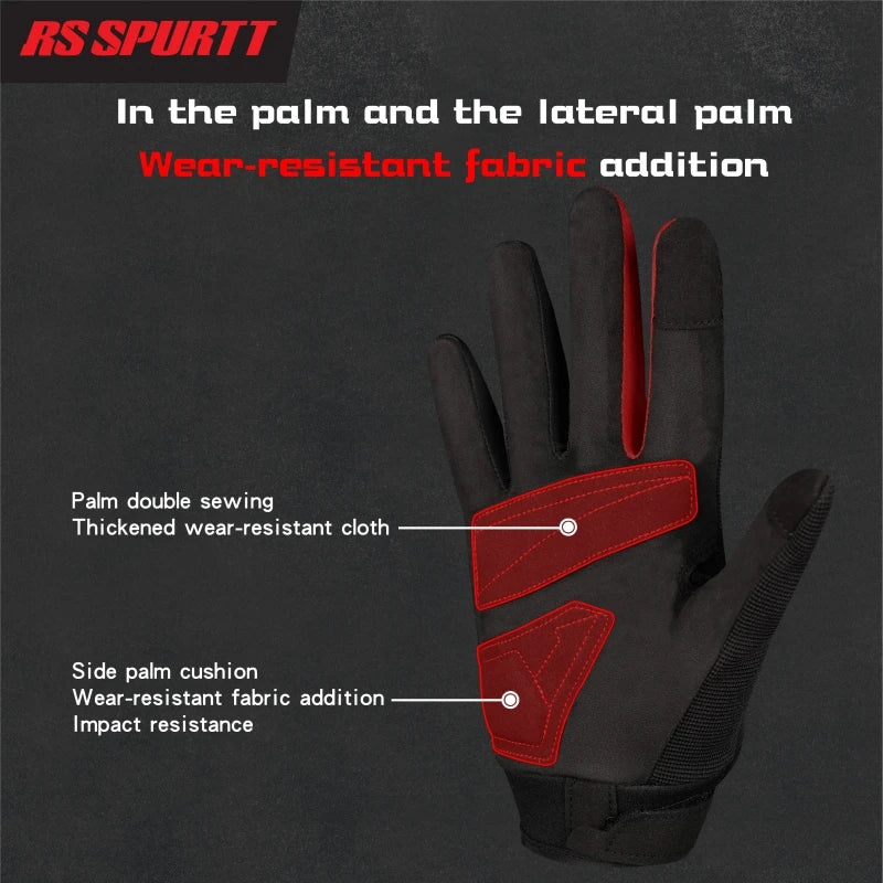 Upgraded Summer Men Women Motorcycle Gloves Racing Anti-fall Riding Rider Equipment Protective Gear Mesh Breathable Moto Gloves
