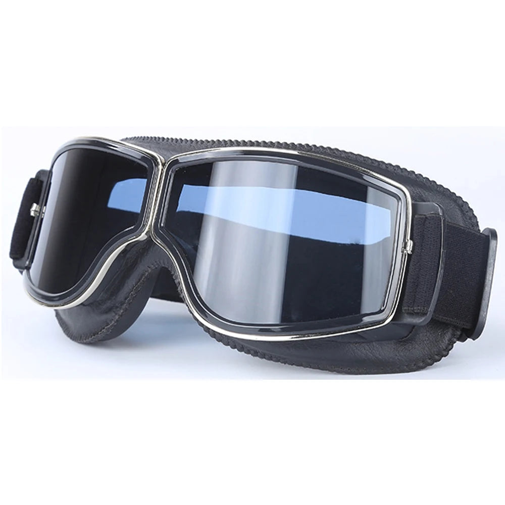 Motorcycle Vintage Retro Sunglasses Leather Goggles Glasses For Vespa Vintage Glass Motorcycle Motocross Goggles Ski
