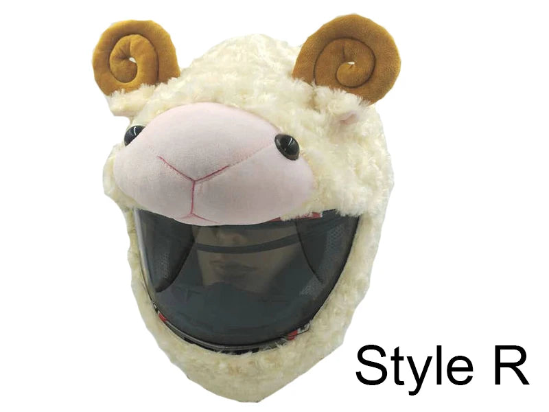 Motorcycle Helmet Cover Accessories Christmas Plush Motocross Full Face Off Road Helmet Decoration Helm Unisex Cosplay Styling