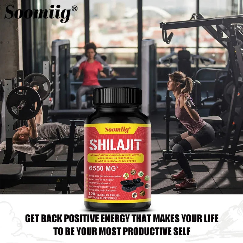 Pure Himalayan Shilajit Capsules - Supports Healthy Aging Bones and Joints, Improves Energy, Endurance and Muscle Recovery