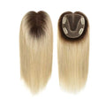 6 Colors Available Human Hair Topper Wig 4x4.5 Lace Frontal 12 Inch Hand-Tied 4 Clips 48H Ship #1B #2 #4 #613 #10/6 #613/BC Dura