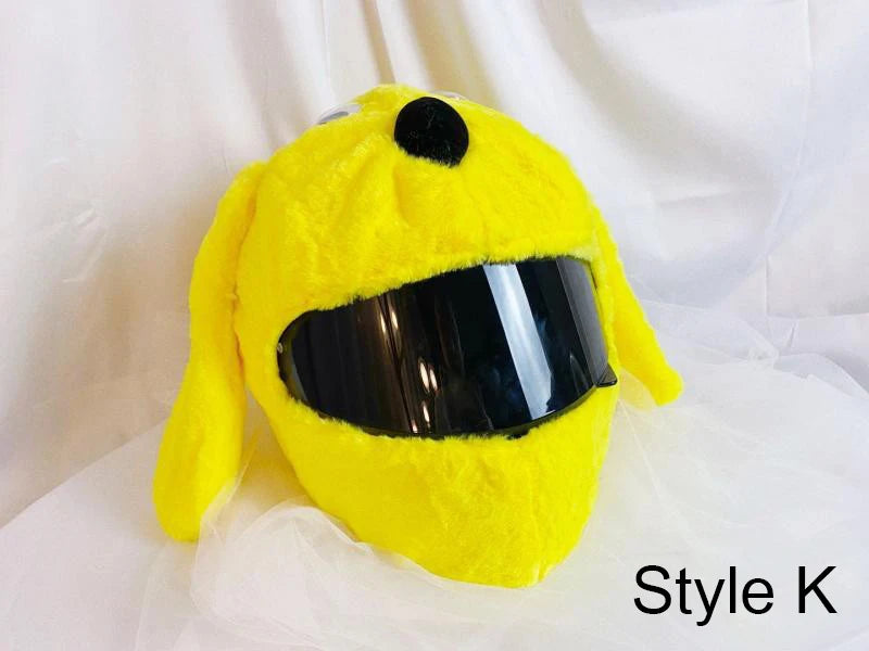 Motorcycle Helmet Cover Accessories Christmas Plush Motocross Full Face Off Road Helmet Decoration Helm Unisex Cosplay Styling