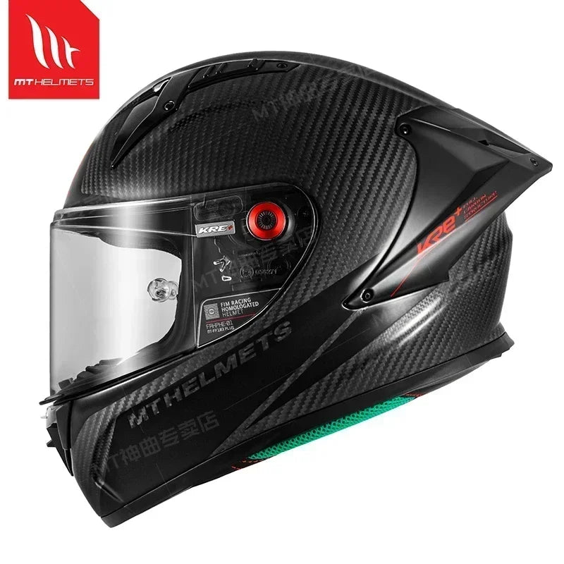 MT KRE+ Carbon Fiber Motorcycle Helmet ECE DOT Approved Full Face Professional Racing Off-road Helmet Cascos Para Moto for FIM