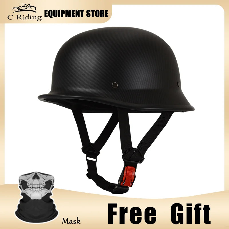 Oversize XXL-4XL Size German Style Vintage Helmet Motorcycle Face Helmet Biker Pilot Casco Moto Motorcycle Helmet DOT
