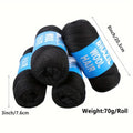2/3/5/12pc Brazilian Wool Hair Synthetic Crochet Hair Extensions for Women African Hair Yarn for Natural Black, Jumbo Braids ﻿