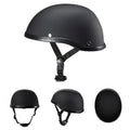 2025 summer Vintage Motorcycle Cruiser Helmet Half Face German Helmet Motorcycle Helmet Bright Black Car-styling