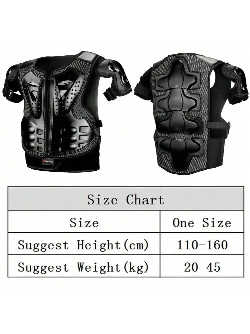 Motorcycle Armor Kid's Chest Vest Protection Motocross Riding Armor Jacket Protective Armors Motorbike Kneepads Moto Full Armor