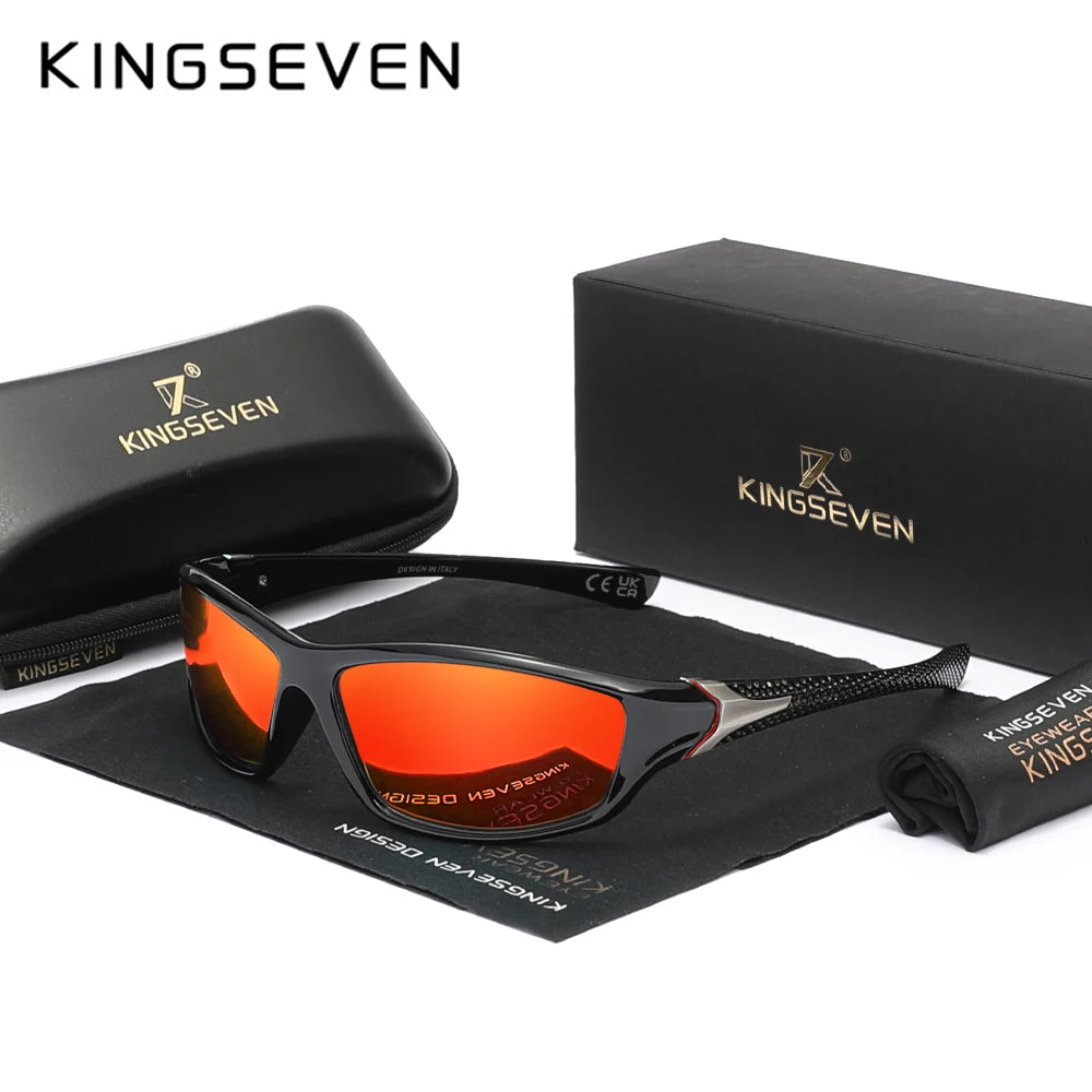 KINGSEVEN Outdoor UV400 Goggles Padded Goggles Anti-UV Unisex Sports Sunglasses Eyewear Motorcycle Riding Protective Glasses
