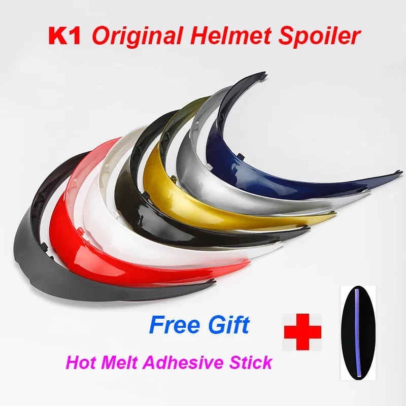 Cascos Para for K1 Motorcycle Helmet Tail Spoiler Capacete De Moto K1 Helmet Tail Refitting Big Spoiler Accessories Universal