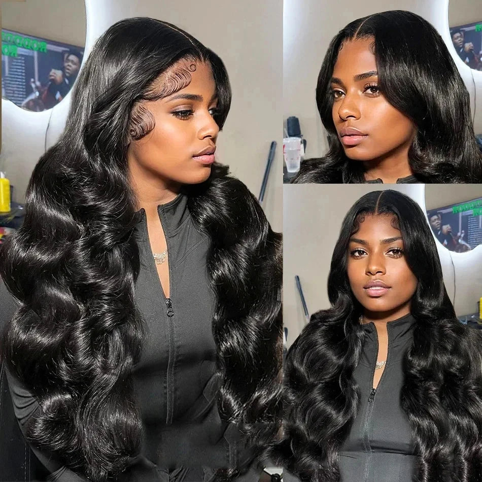Body Wave 200 Density 13x4 Lace Front Wigs For Women Choice Wavy 13x6 HD Transparent Lace Frontal Human Hair Wig on Sale