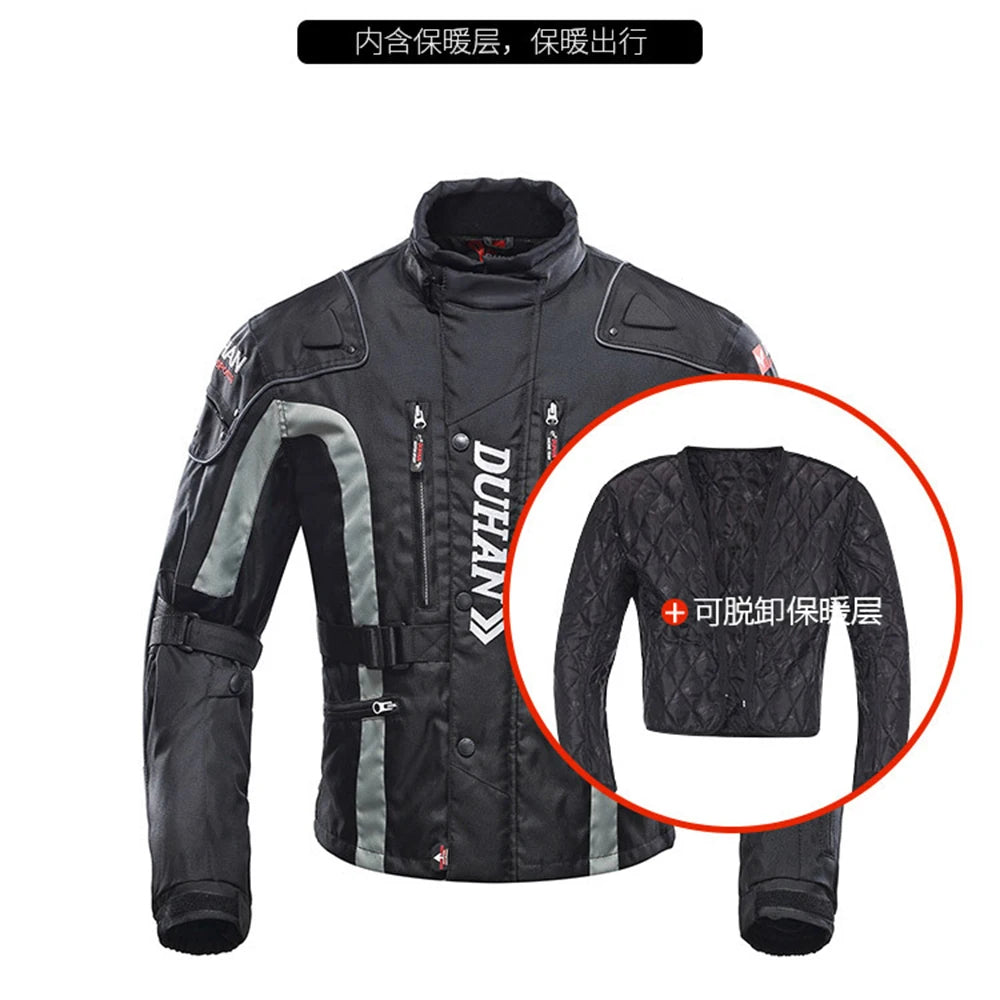 M-2XL Windproof Biker Coat Anti-fall Motorcycle Protection Equipment Wear-resistant Motocross Jacket Men's Motor Clothing