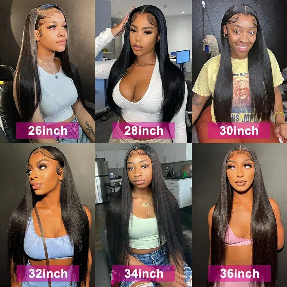 Straight Glueless Wigs Ready To Wear 13x6 Hd Lace Frontal Wig Human Hair Wigs For Women Brazilian Straight Full Frontal Wig