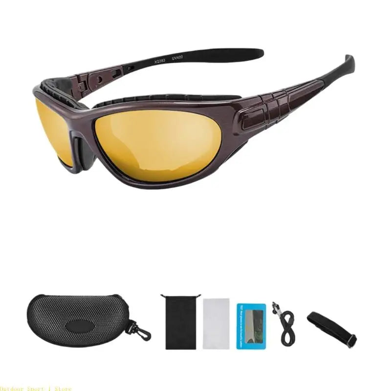 A0KA Cycling Glasses Windproof Glasses Motorcycle Glasses Sandproof Windproof Sports Helmet Glasses for Motorcycle Riding