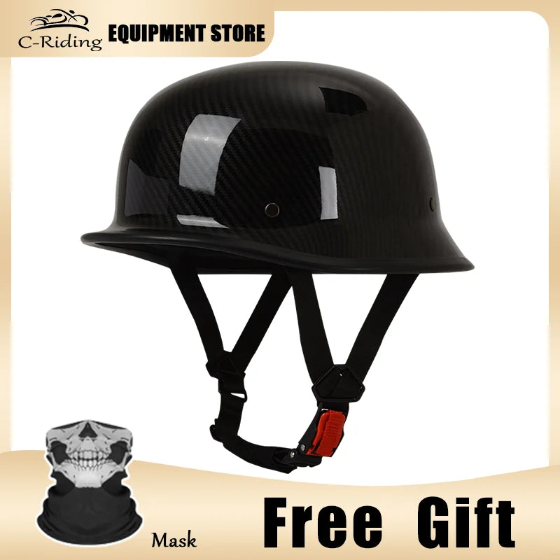 Oversize XXL-4XL Size German Style Vintage Helmet Motorcycle Face Helmet Biker Pilot Casco Moto Motorcycle Helmet DOT