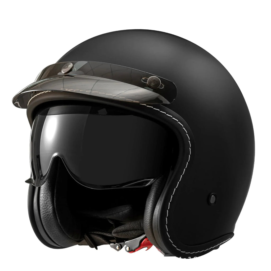 HOT Open Face Motorcycle Helmet Vintage Moto Helmet Unique Retro Motorbike 3/4 Half Helmet Removable lining cascocascospara moto