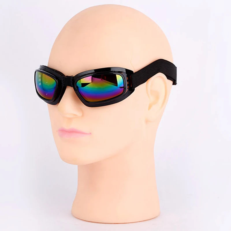 Motorcycle Foldable Riding Goggles Anti Glare Anti-UV Sunglasses Windproof Protection Sports Goggles Glasses Moto Accessories