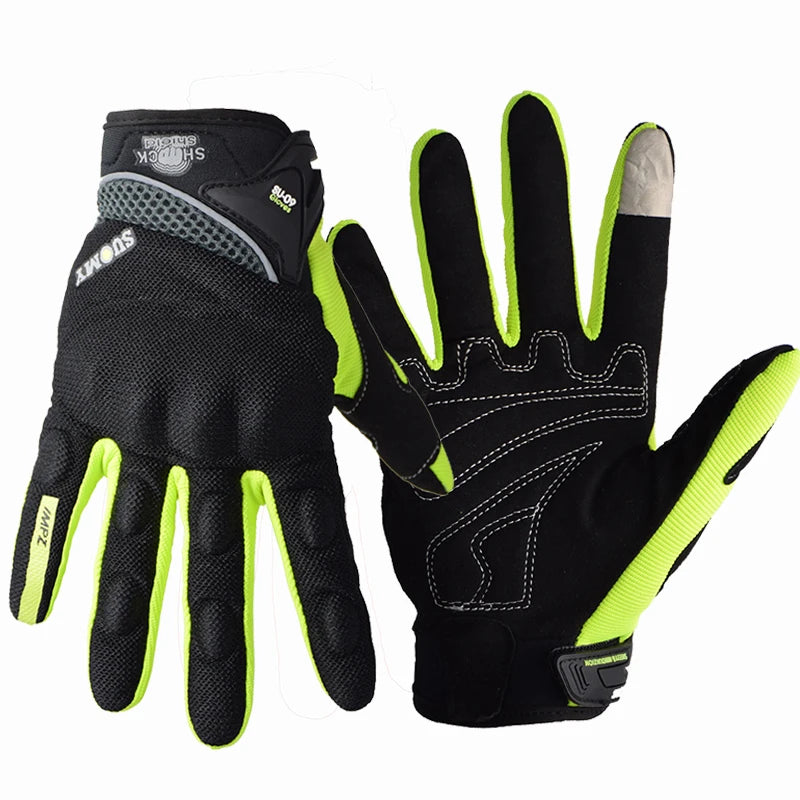 SUOMY Summer Motorcycle Gloves Touch Screen Full Finger Racing/Climbing/Cycling/Riding Sport Windproof Motocross Gloves Luvas