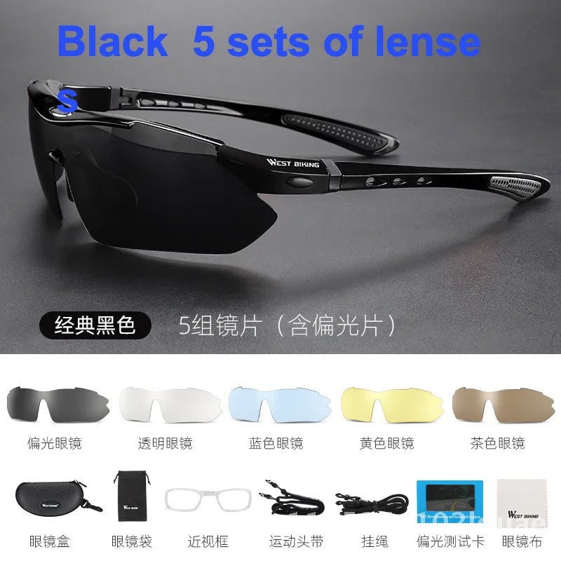 West Rider Unisex Polarized Color Changing Riding Glasses Windproof Outdoor Sports Motorcycle Running Goggles for Men And Women