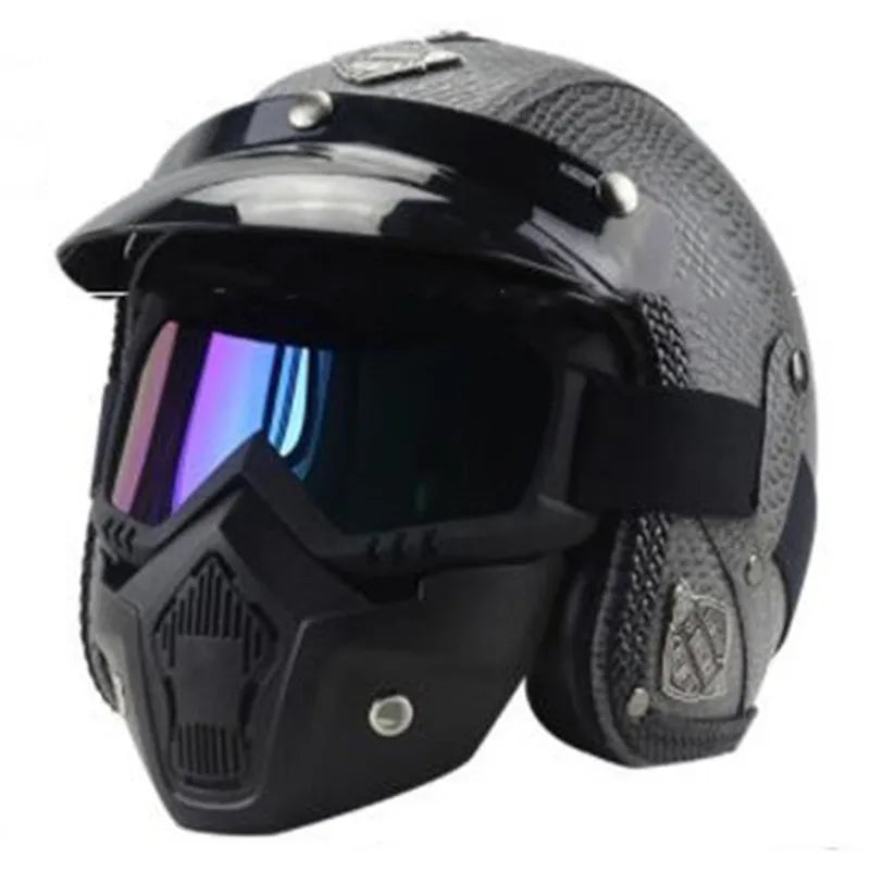 New Arrival Helmets Open Face 3/4 Helmet Personalized Mens Womens Vintage Retro Motorcycle Cascos Para Moto Helmets