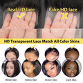 200% Density 13x4 Bone Straight Brazilian Front Human Hair Wig 13x6 HD Transparent Lace Frontal Wigs Pre Plucked For Black Women