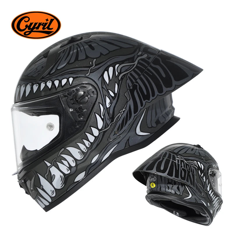 Retro Full Face Motorcycle Helmet Motocross Lightweight Helmets with Magnetic Visors DOT Approved Helmet For Men Women