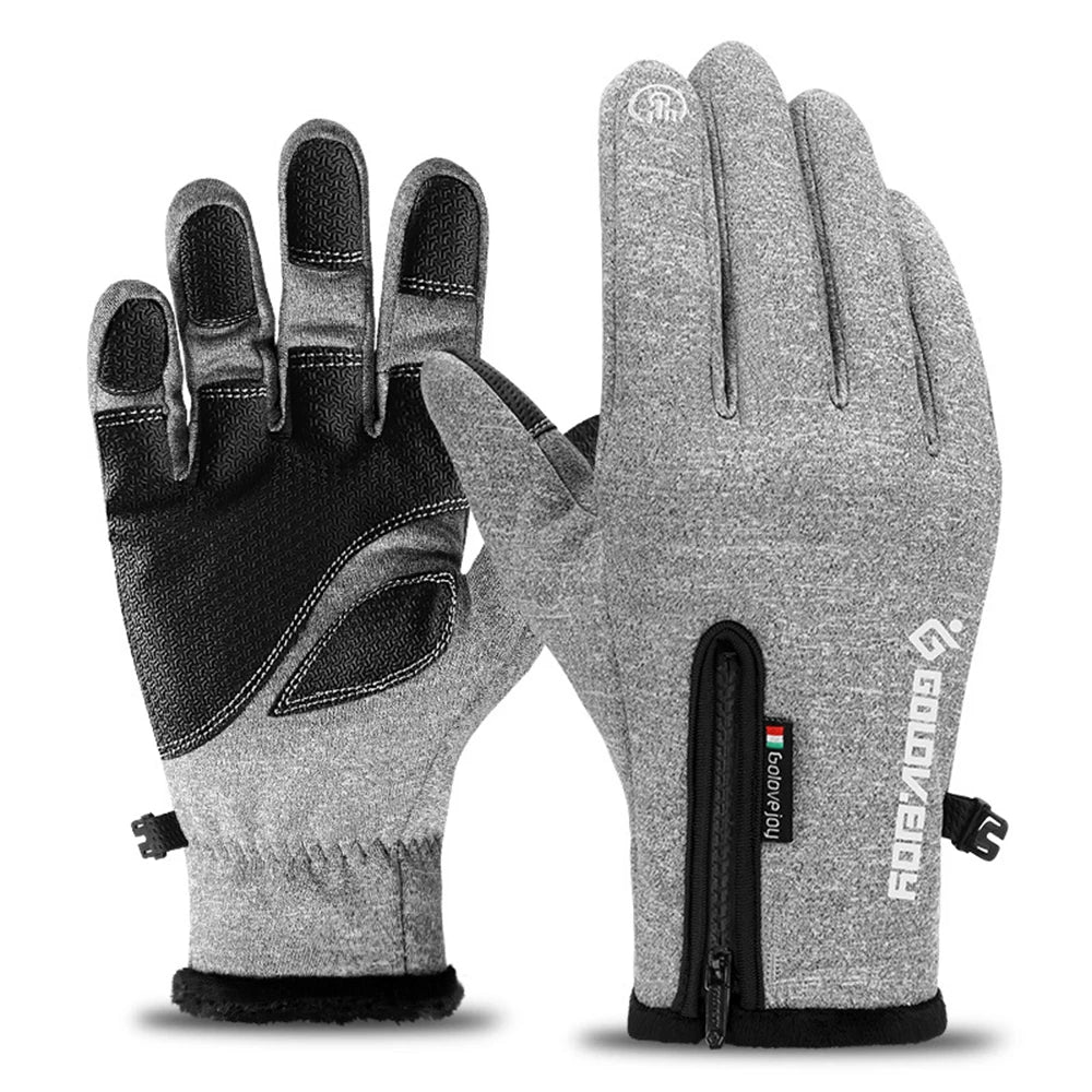 Motorcycle Gloves Moto Gloves Winter Thermal Fleece Lined Winter Water Resistant Touch Screen Non-slip Motorbike Riding Gloves