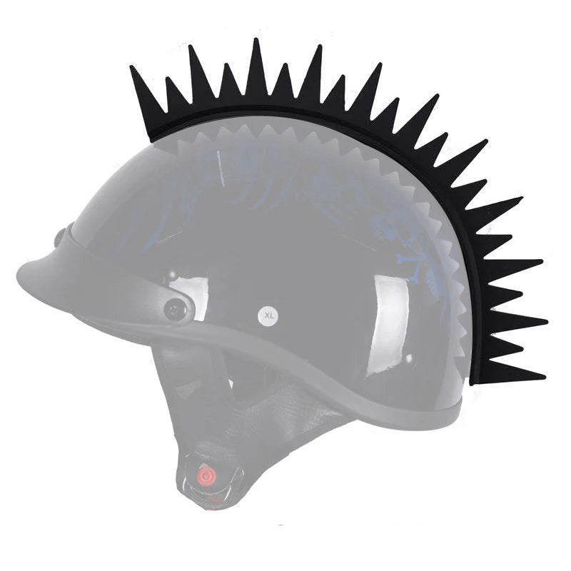 Universal Rubber Dirt Biker Motocross Mohawk Biker Helmet Mohawks Spikes Motorcycle Helmet Mohawk Sticker Decoration Accessories
