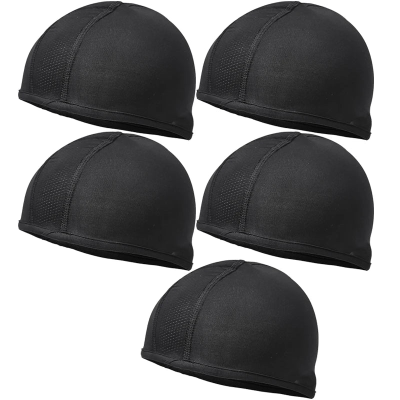Helmet Inner Cooling Cap Sweat Wicking Skull Cap Under Helmet Beanie for Motorcycle Riding Outdoor Sports Breathable Headwear