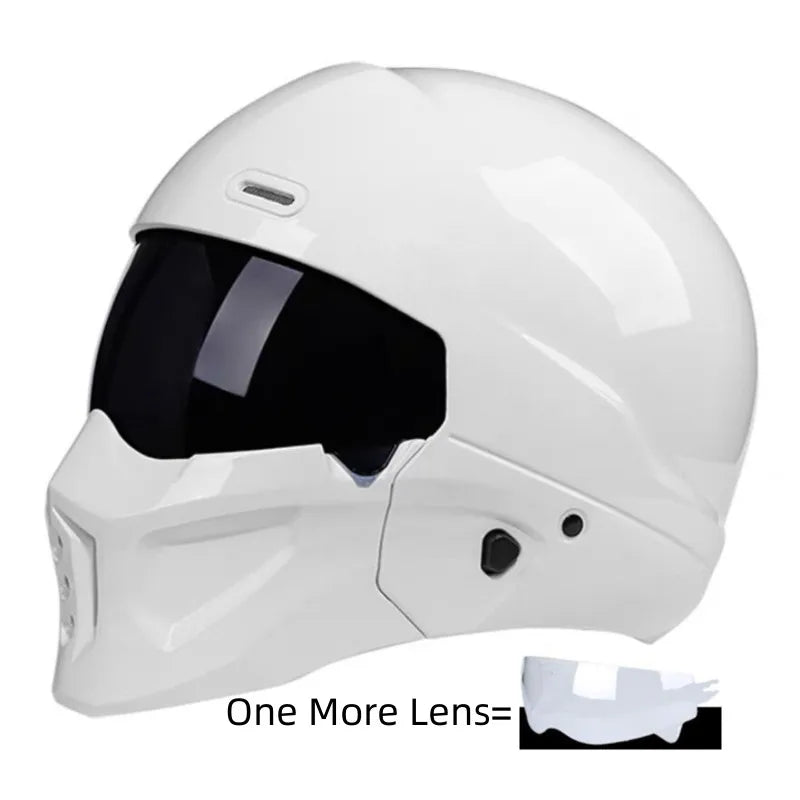 Vintage Retro Motorcycle Helmet Cascos Para Moto Modular NO Scorpion Full Helmet Combination Helmet Venom Half Helmet CE DOT