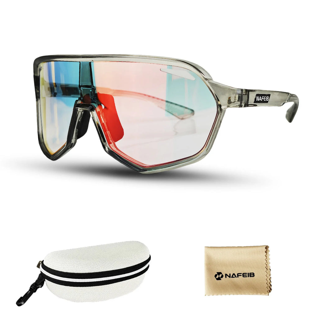 Automatic Photochromic Cycling Glasses Motorcycle Bike Riding Outdoor Sport Cycling Sunglasses Men Women Hiking UV400 Goggles