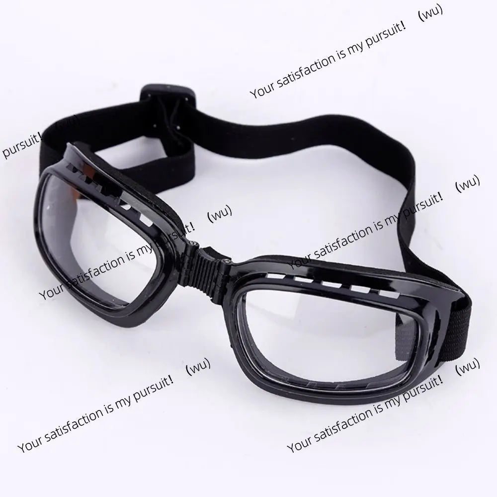 Sports Goggles Windproof Cycling Glasses Foldable Vintage Snowboard Goggles Multifunctional Adjustable Motorcycle Glasses Riding