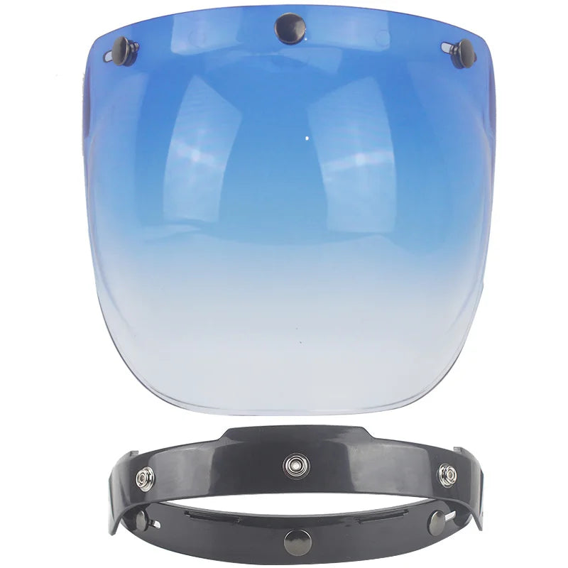 Motorcycle Helmet Bubble Visor Motorbike Helmet Visors Multicolor Vintage Cascos Para Moto Windshield Shield Universal Mask
