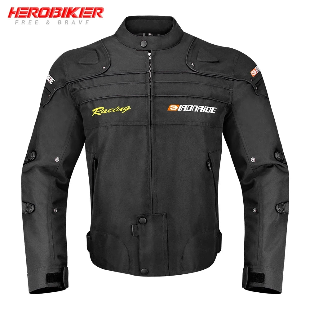 New Motorcycle Jacket Men's Motocross Jacket Motorcycle Protector Pants Moto Cycling Jacket Coats Chaqueta Riding Clothes Man